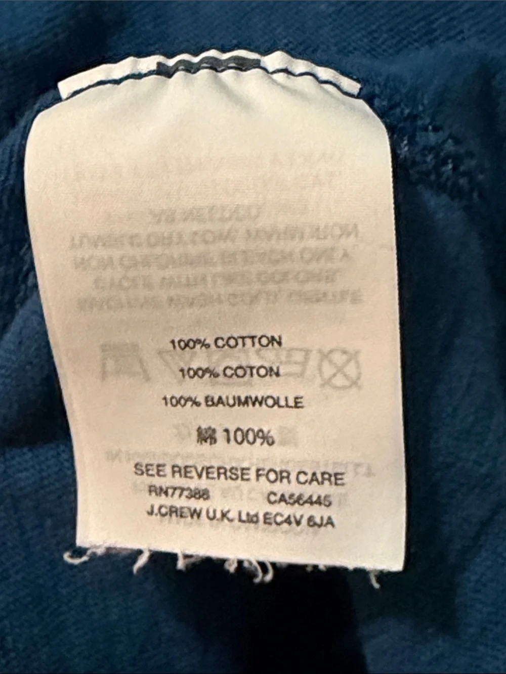 J. Crew Men’s Long-Sleeve Crewneck Shirt - Blue